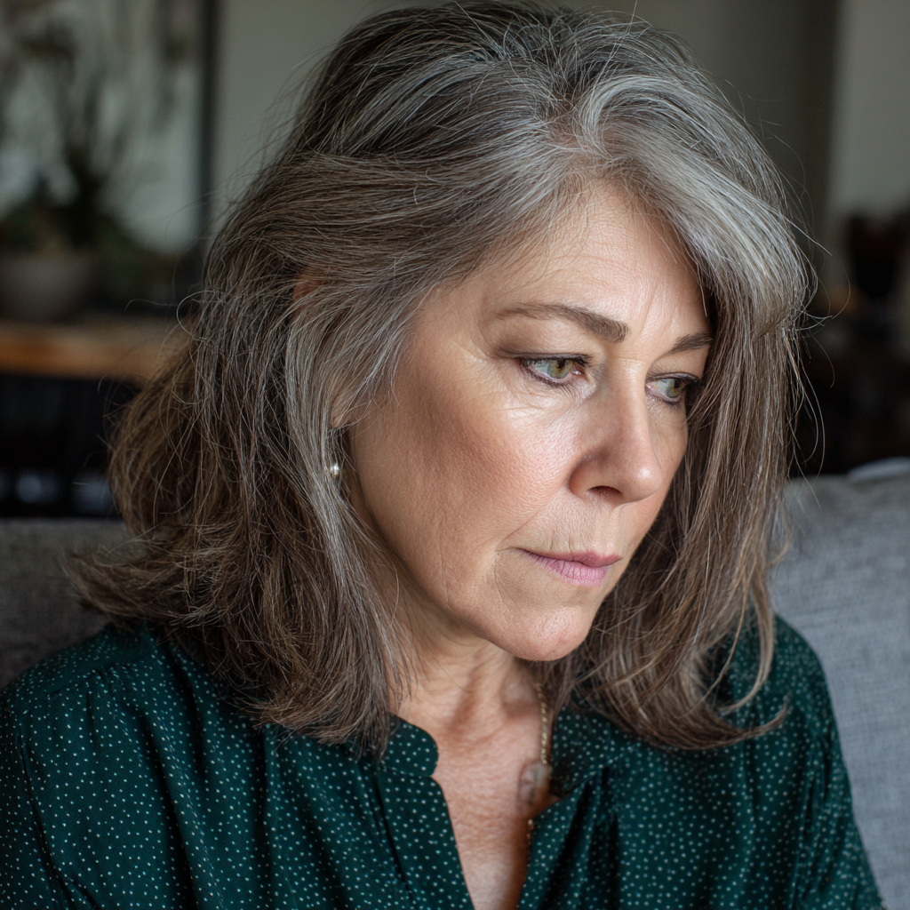 Une femme âgée bouleversée | Source : Midjourney