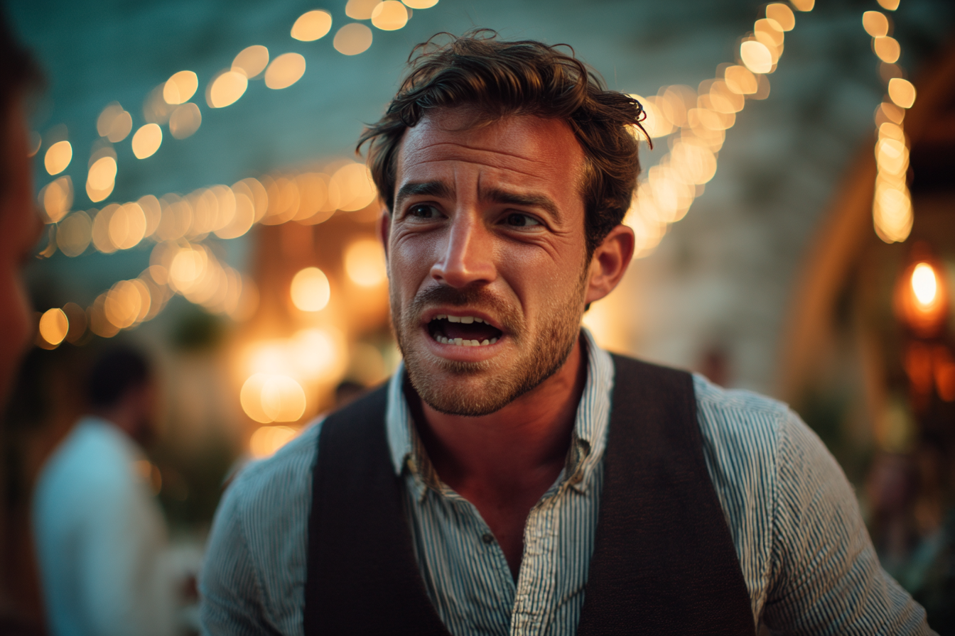 Un homme lors de son mariage | Source : Midjourney