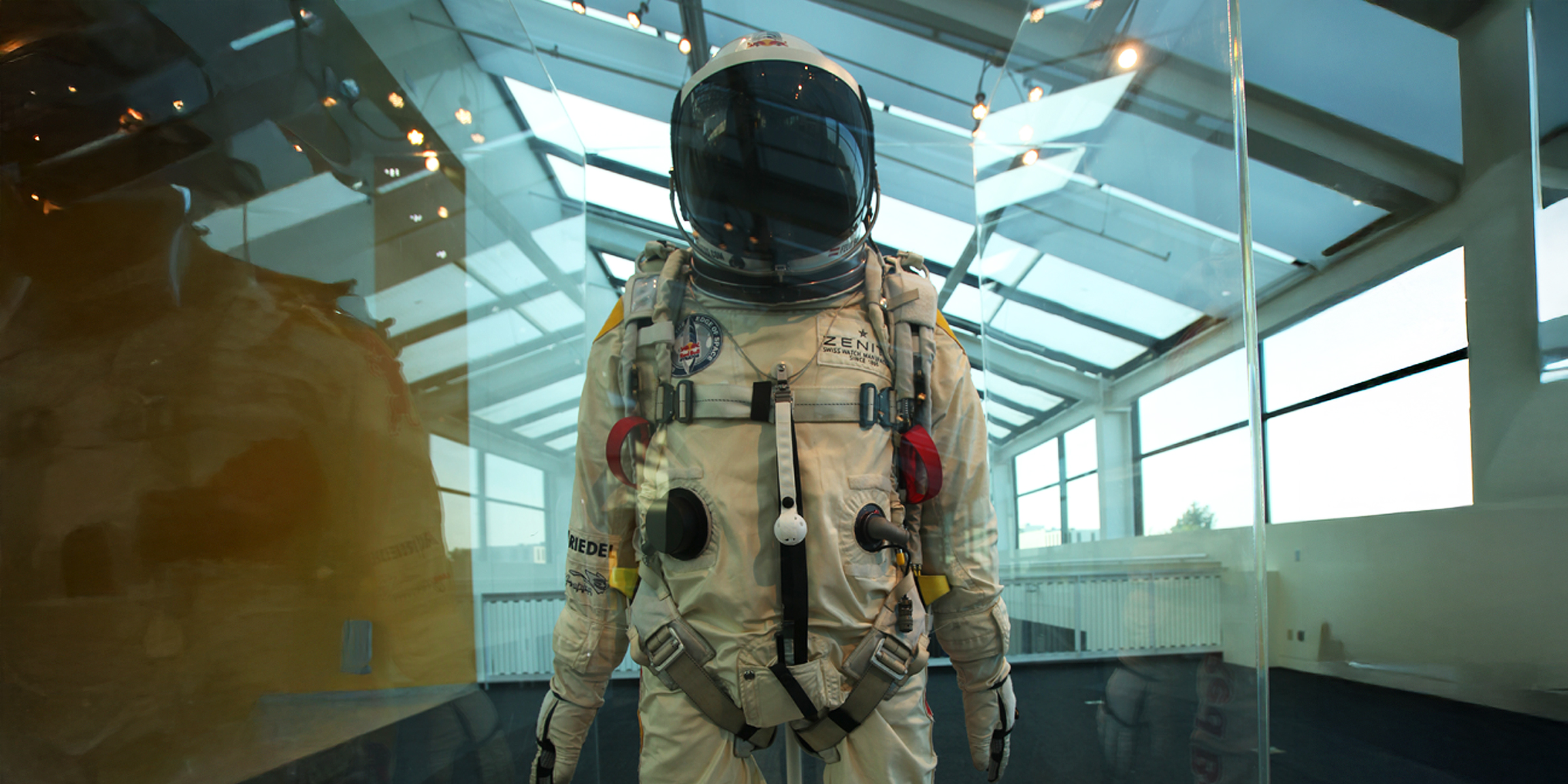 La combinaison spatiale utilisée par Felix Baumgartner pour son record de saut | Source : Getty Images