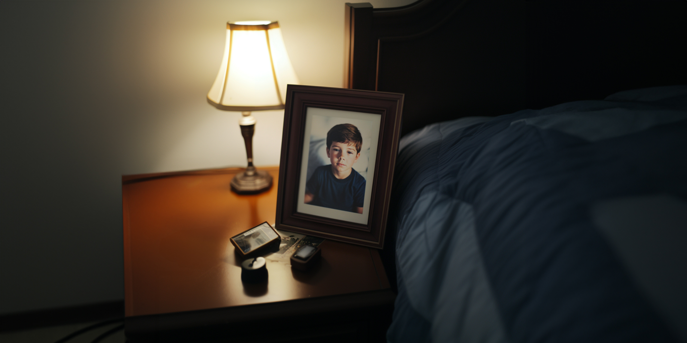 La photo d'un petit garçon sur une table de nuit | Source : Ozdomedia