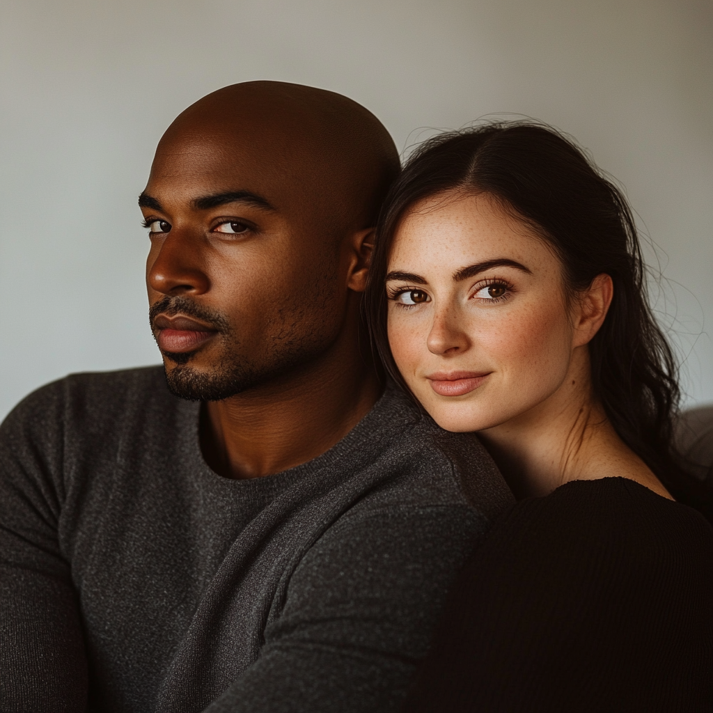 Un homme et une femme souriante | Source : Midjourney