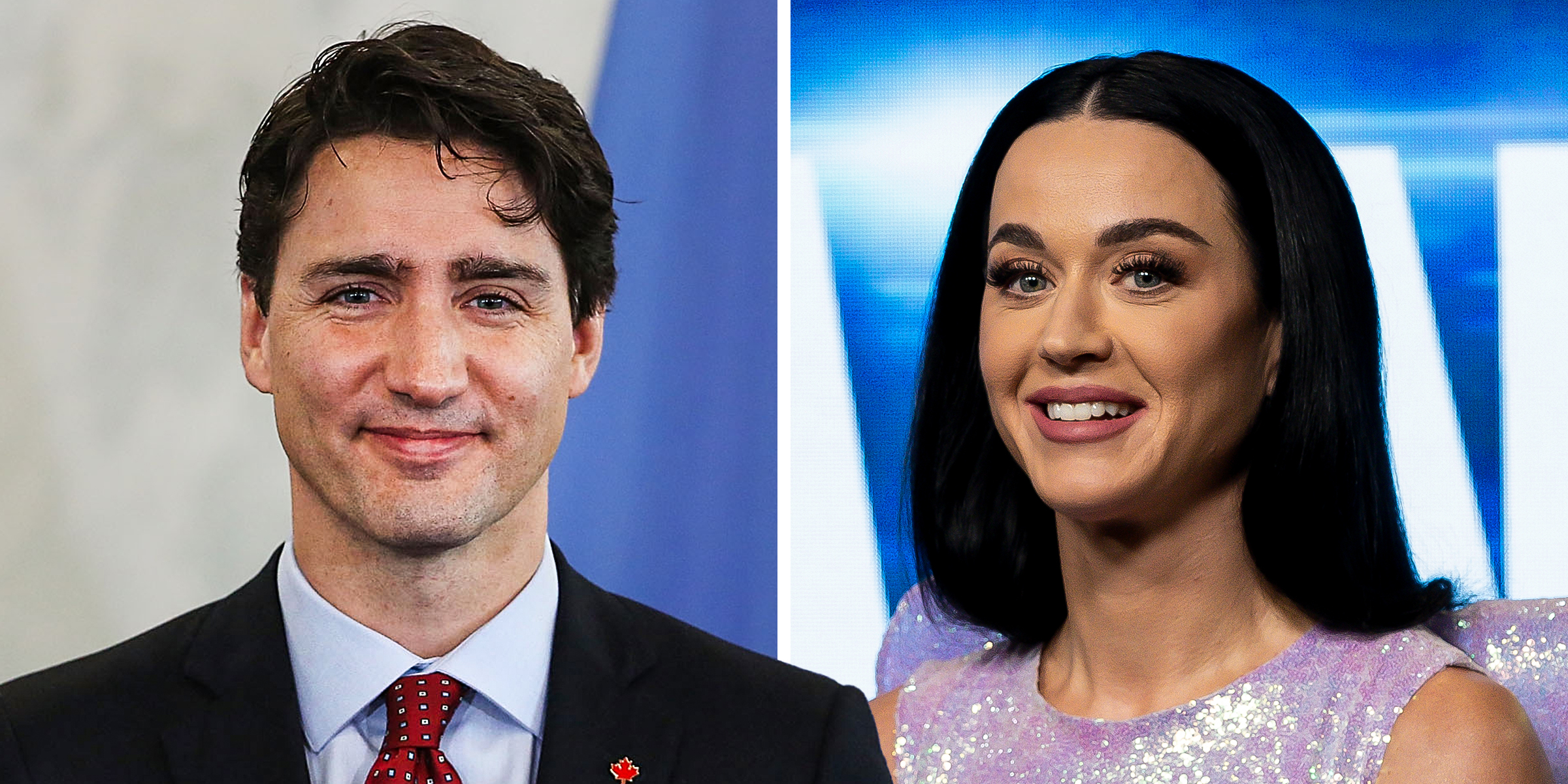 Justin Trudeau et Katy Perry | Source : Getty Images