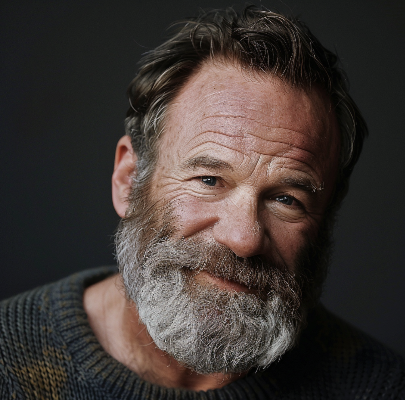 Image générée par IA de Robin Williams âgé | Source : Midjourney