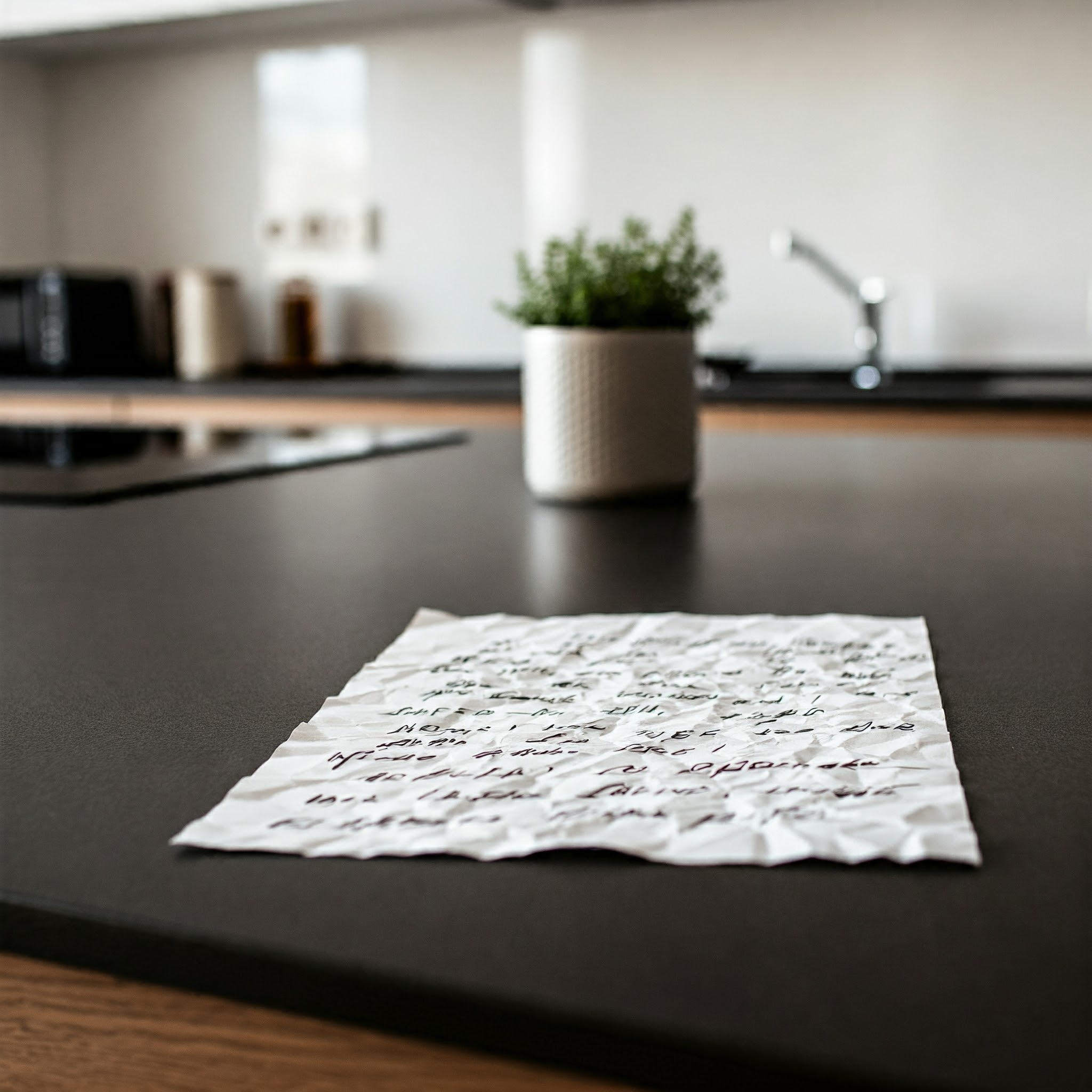 Une lettre sur une table | Source : Midjourney