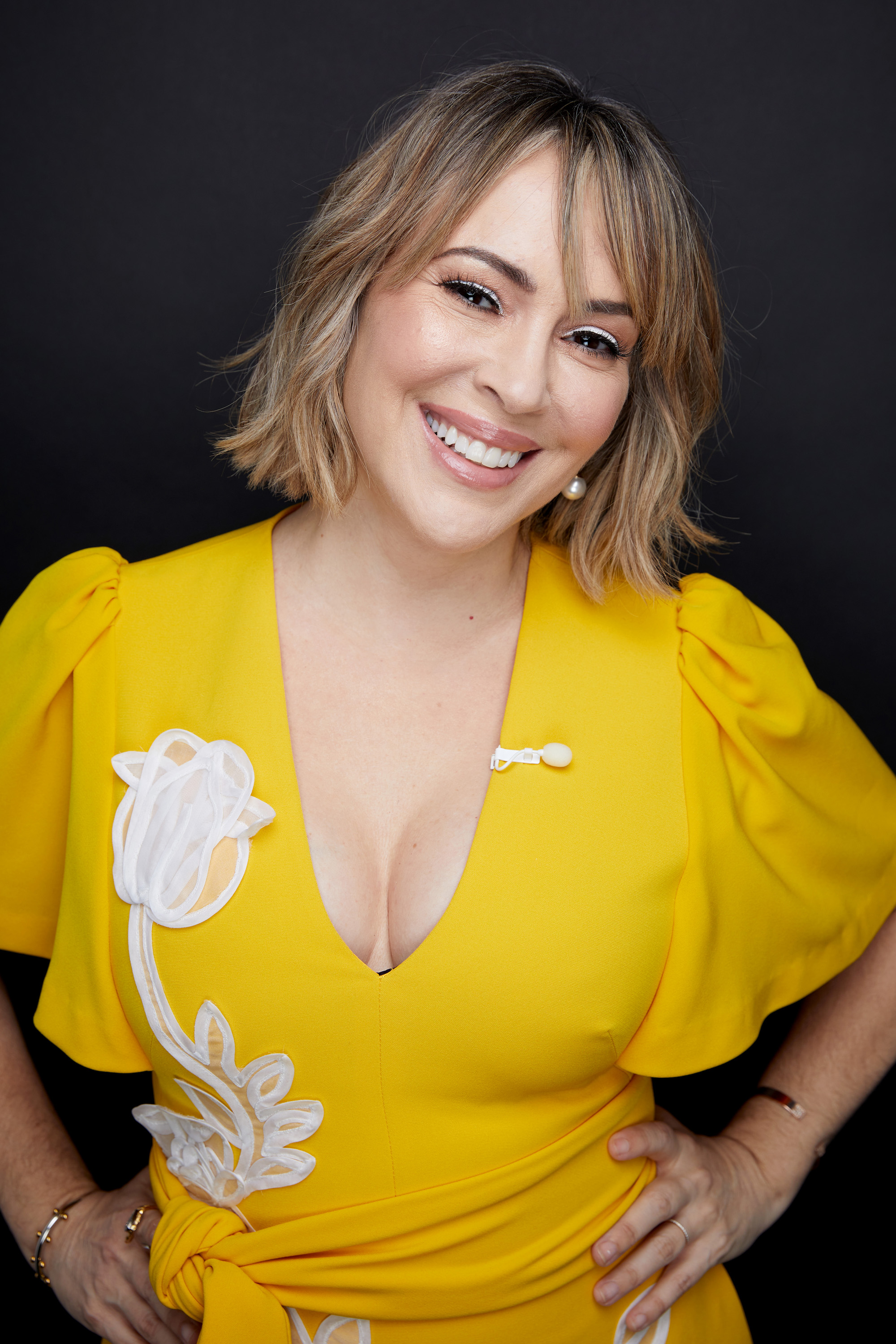 Alyssa Milano dans « The Kelly Clarkson Show », saison 3, le 13 janvier 2022 | Source : Getty Images