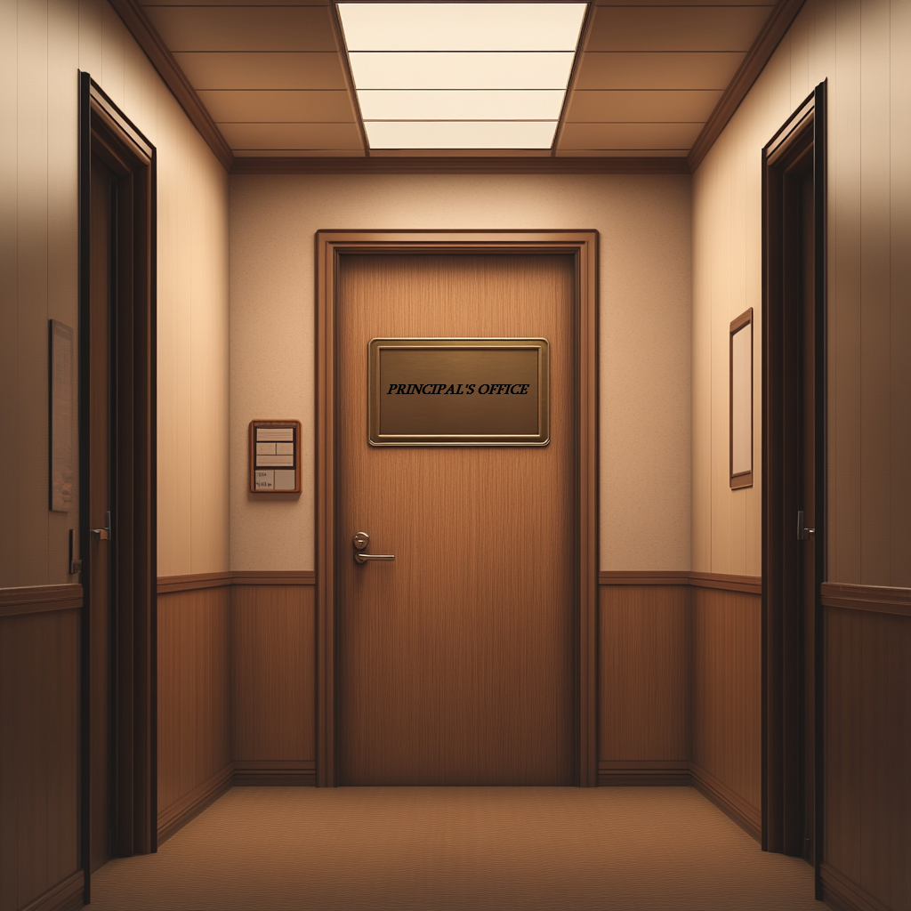Un couloir d'école | Source : Midjourney