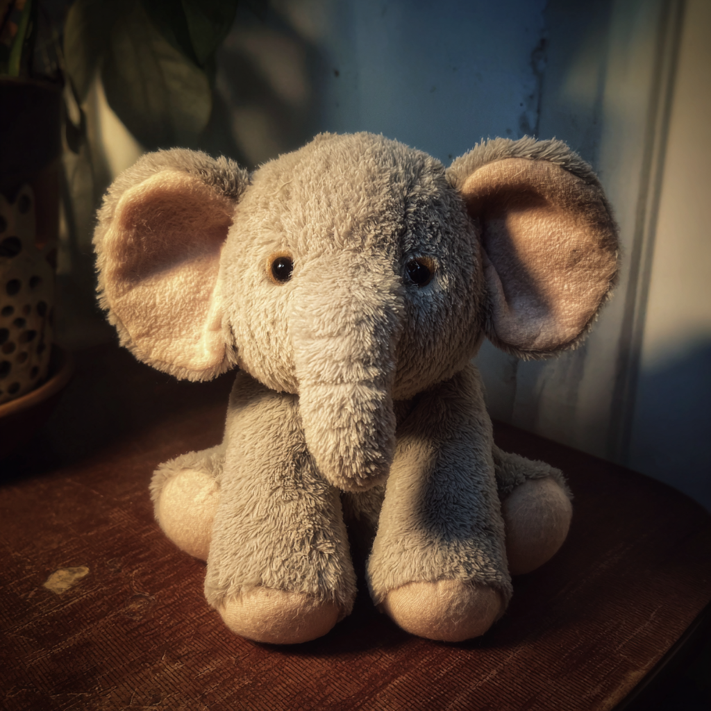 Un éléphant en peluche | Source : Midjourney