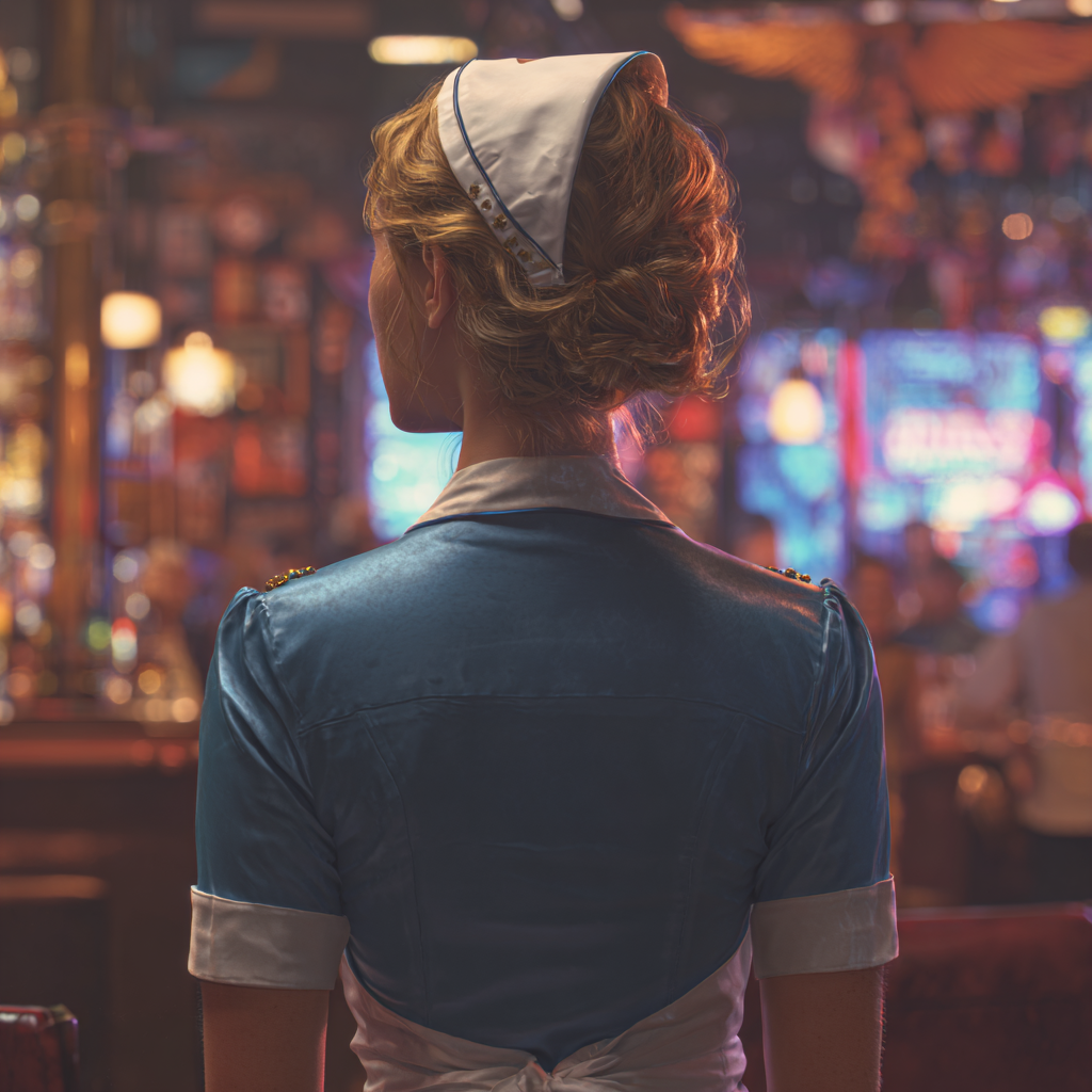 Une serveuse dans un café | Source : Midjourney