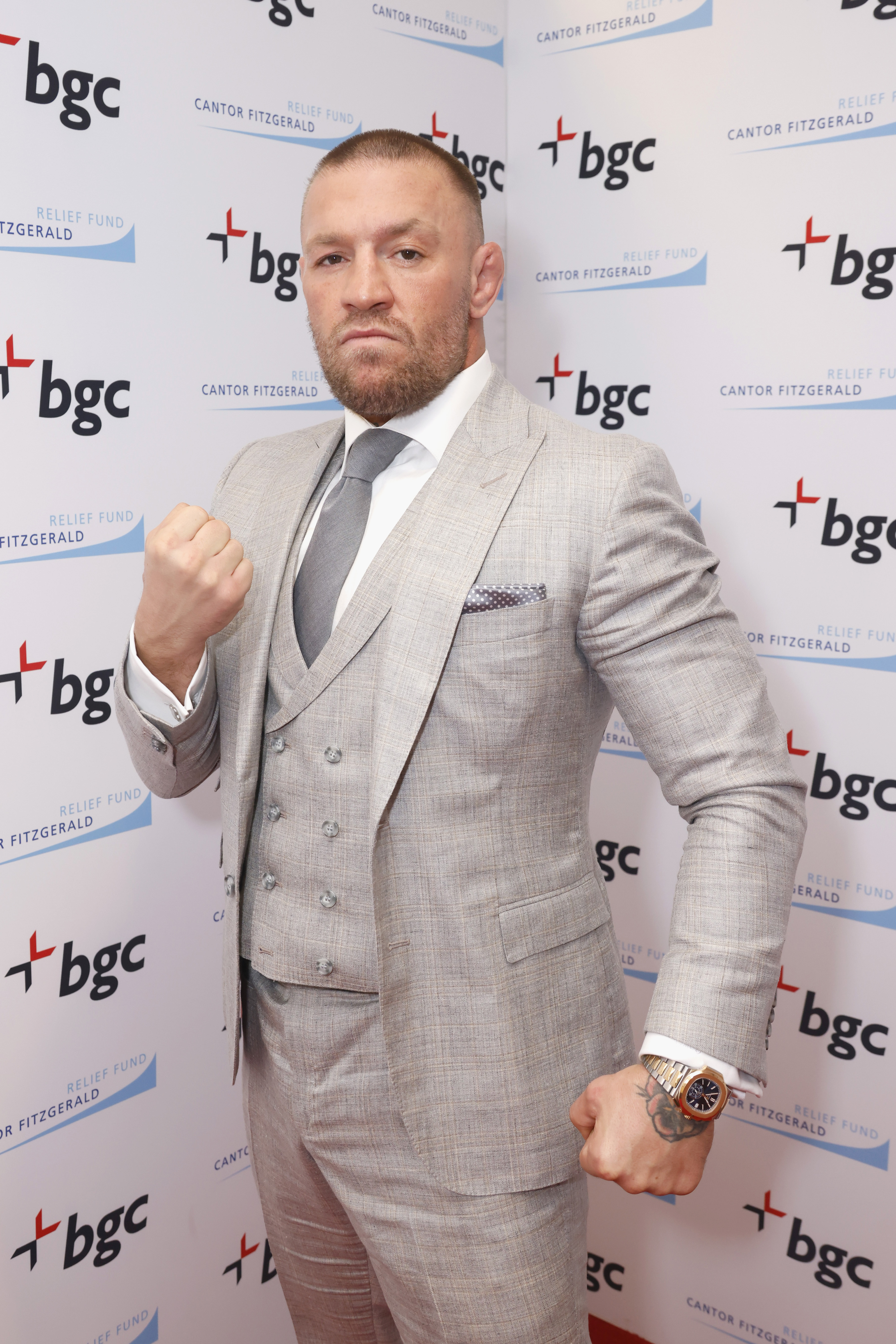Conor McGregor participe à la journée caritative 2025 organisée par le Cantor Fitzgerald Relief Fund au BGC Group le 11 septembre 2025 à New York. | Source : Getty Images