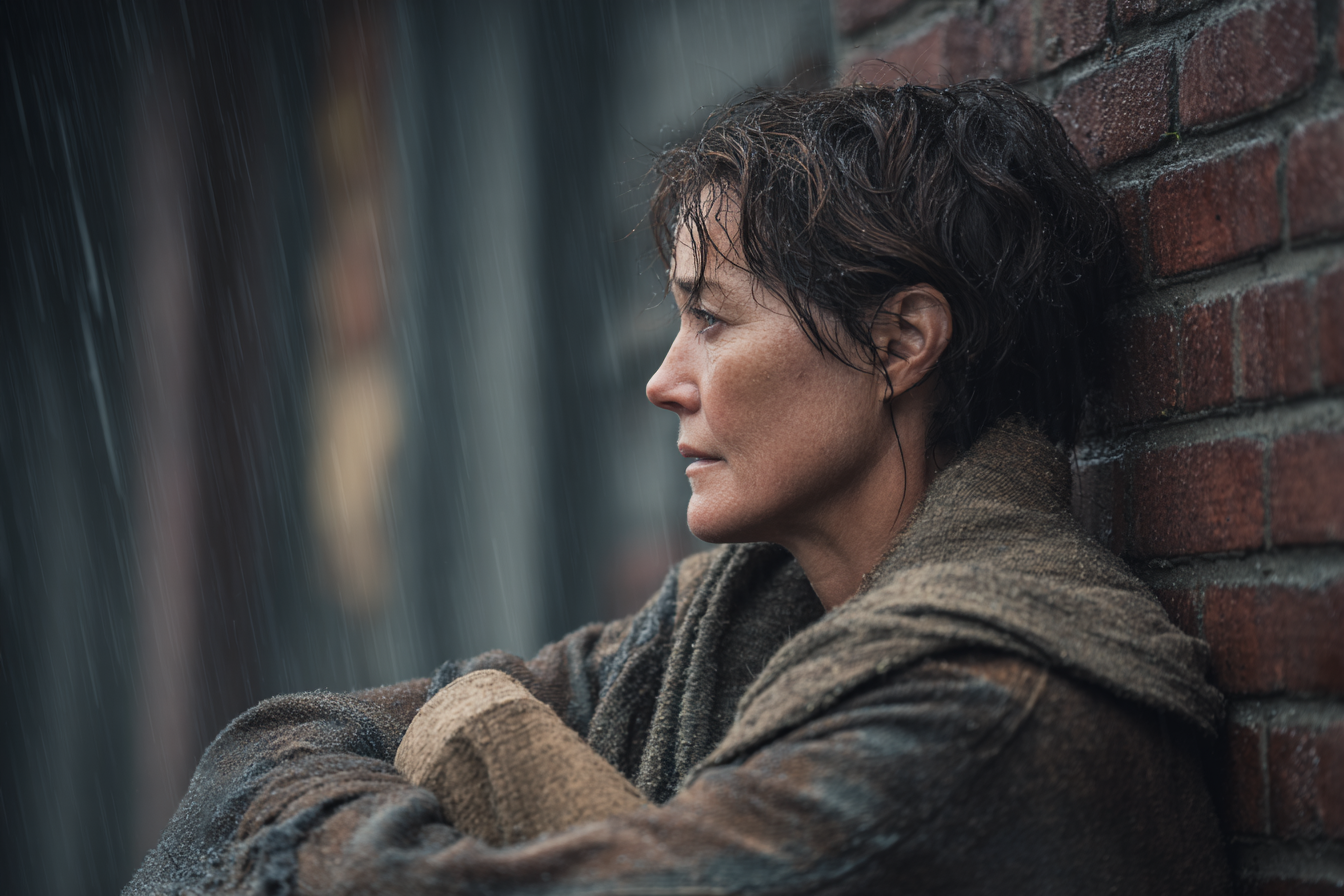 Une femme sans domicile fixe | Source : Midjourney