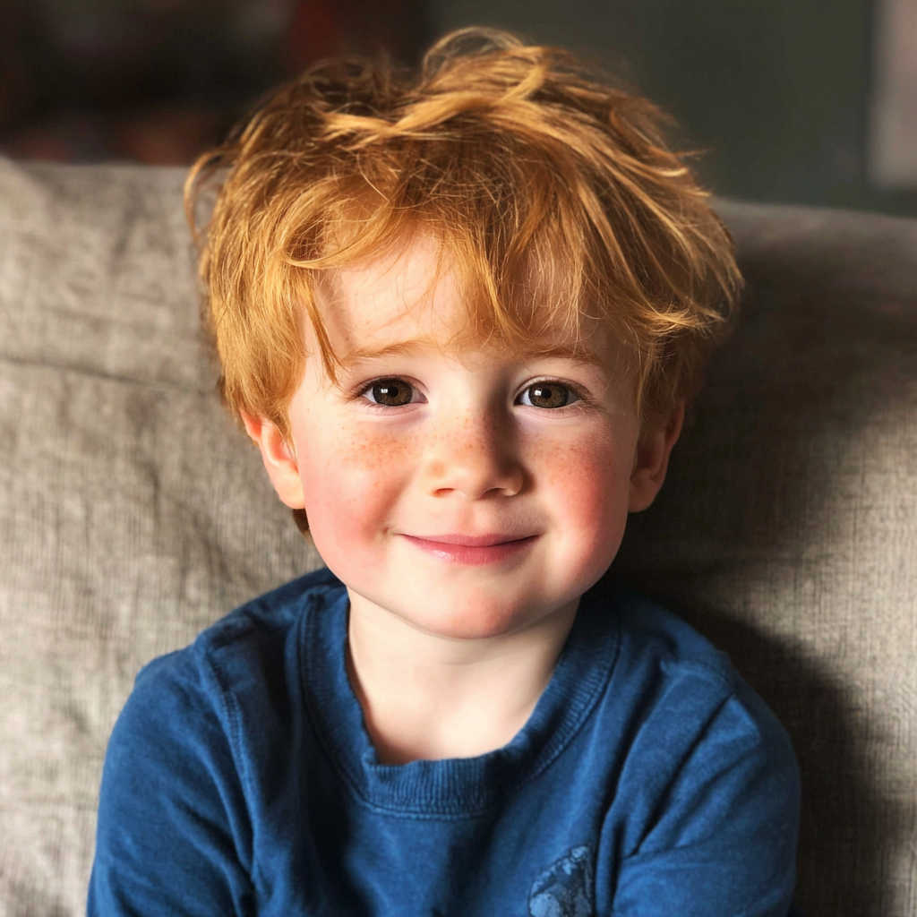 Un petit garçon souriant | Source : Midjourney