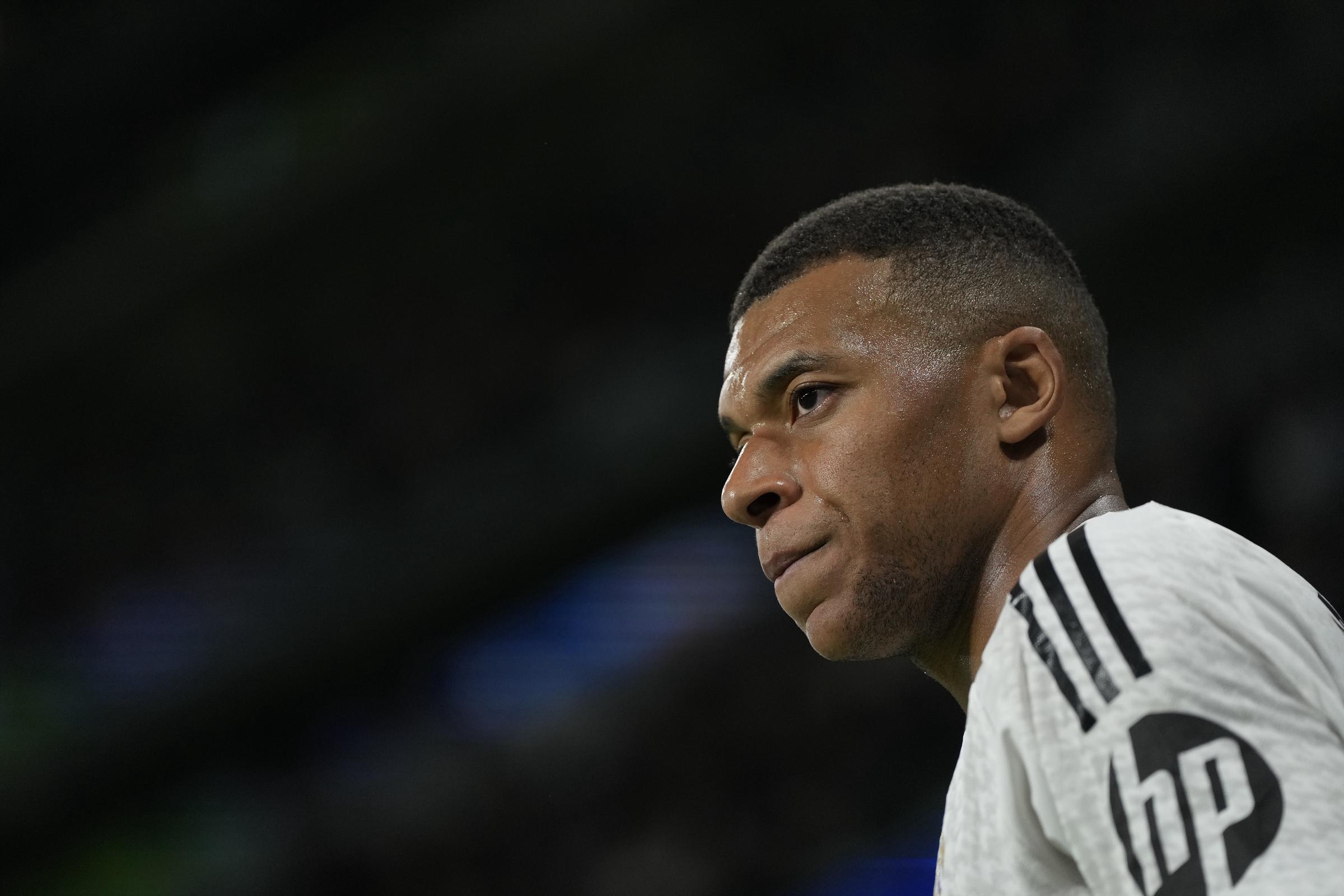 Kylian Mbappé, attaquant du Real Madrid et de l'équipe de France, lors du match de LaLiga entre le Real Madrid CF et le RCD Mallorca à l'Estadio Santiago Bernabeu, le 14 mai 2025 à Madrid, en Espagne I Source : Getty Images