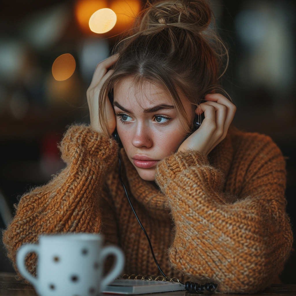 Une jeune femme bouleversée | Source : Midjourney
