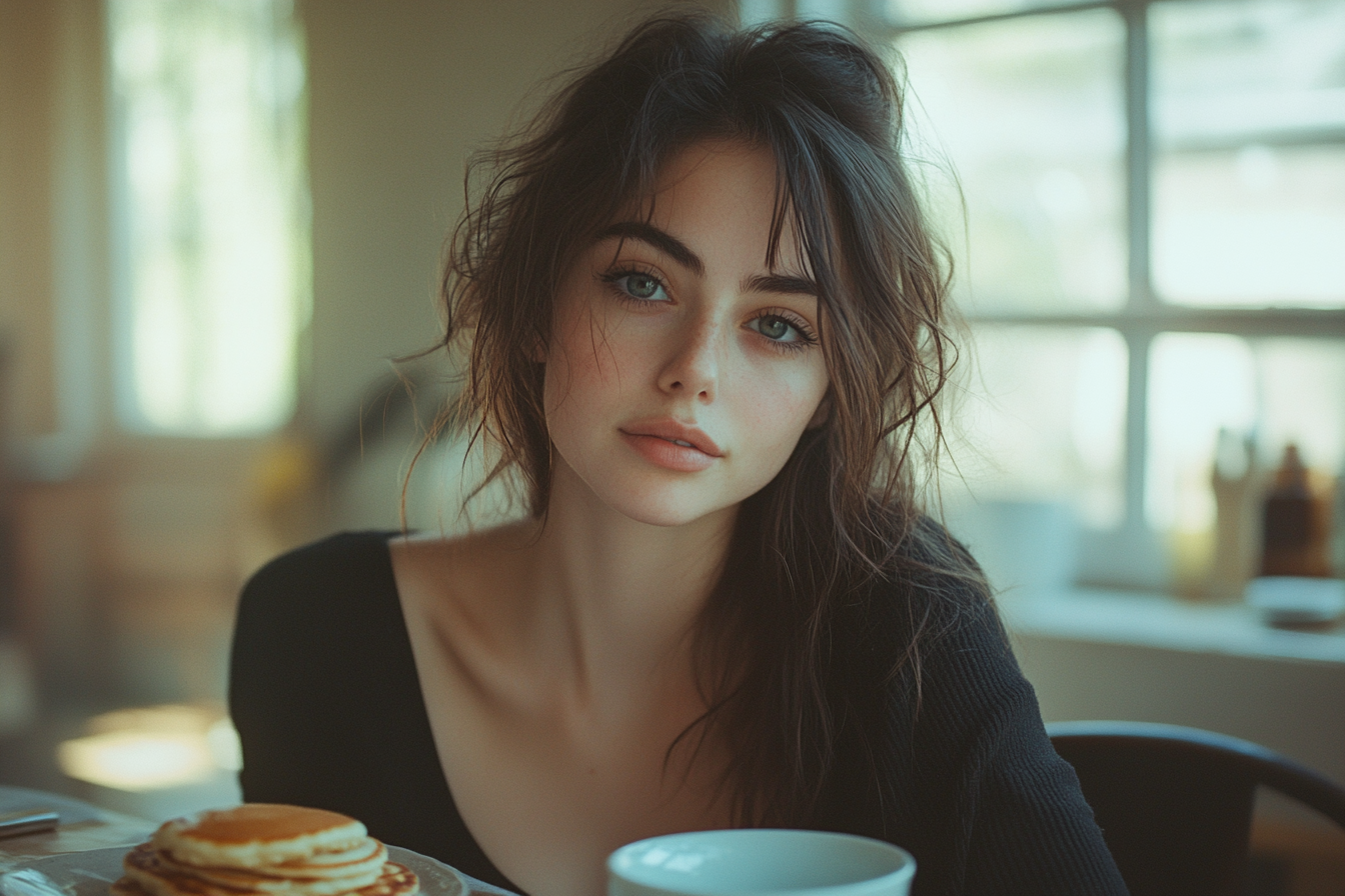 Femme prenant son petit déjeuner | Source : Midjourney