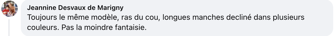 Commentaire d'internaute | Source : facebook.com/gala.fr