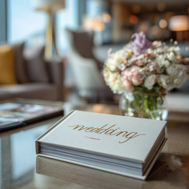 Un album de photos de mariage | Source : Midjourney
