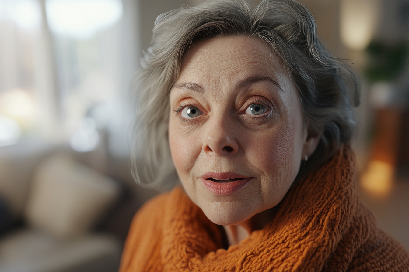 Une femme âgée qui parle | Source : Midjourney