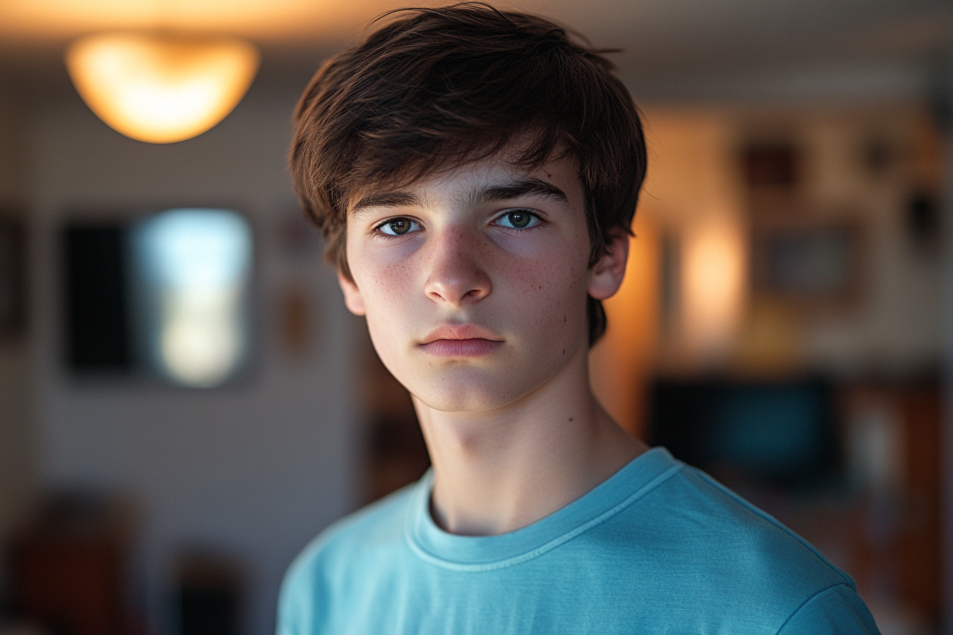 Un jeune garçon triste | Source : Midjourney