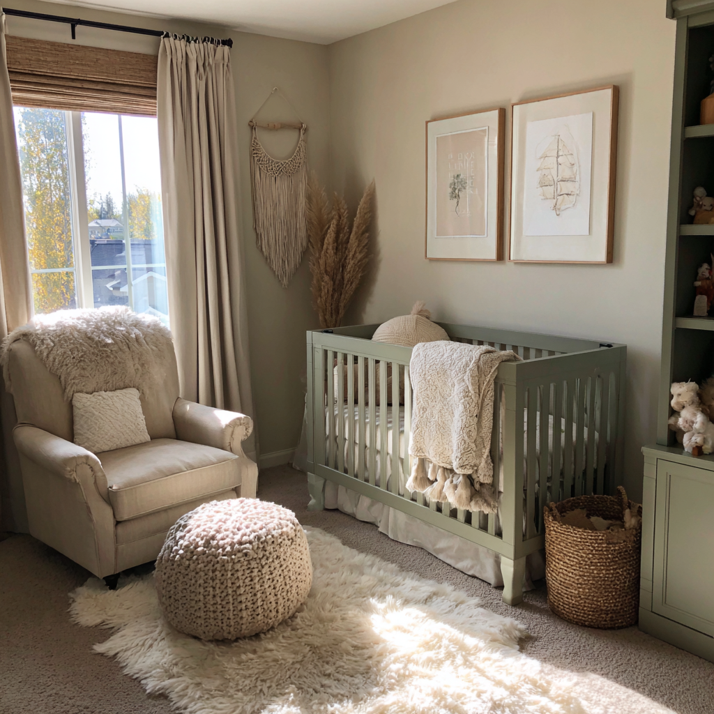L'intérieur d'une chambre d'enfant neutre | Source : Midjourney