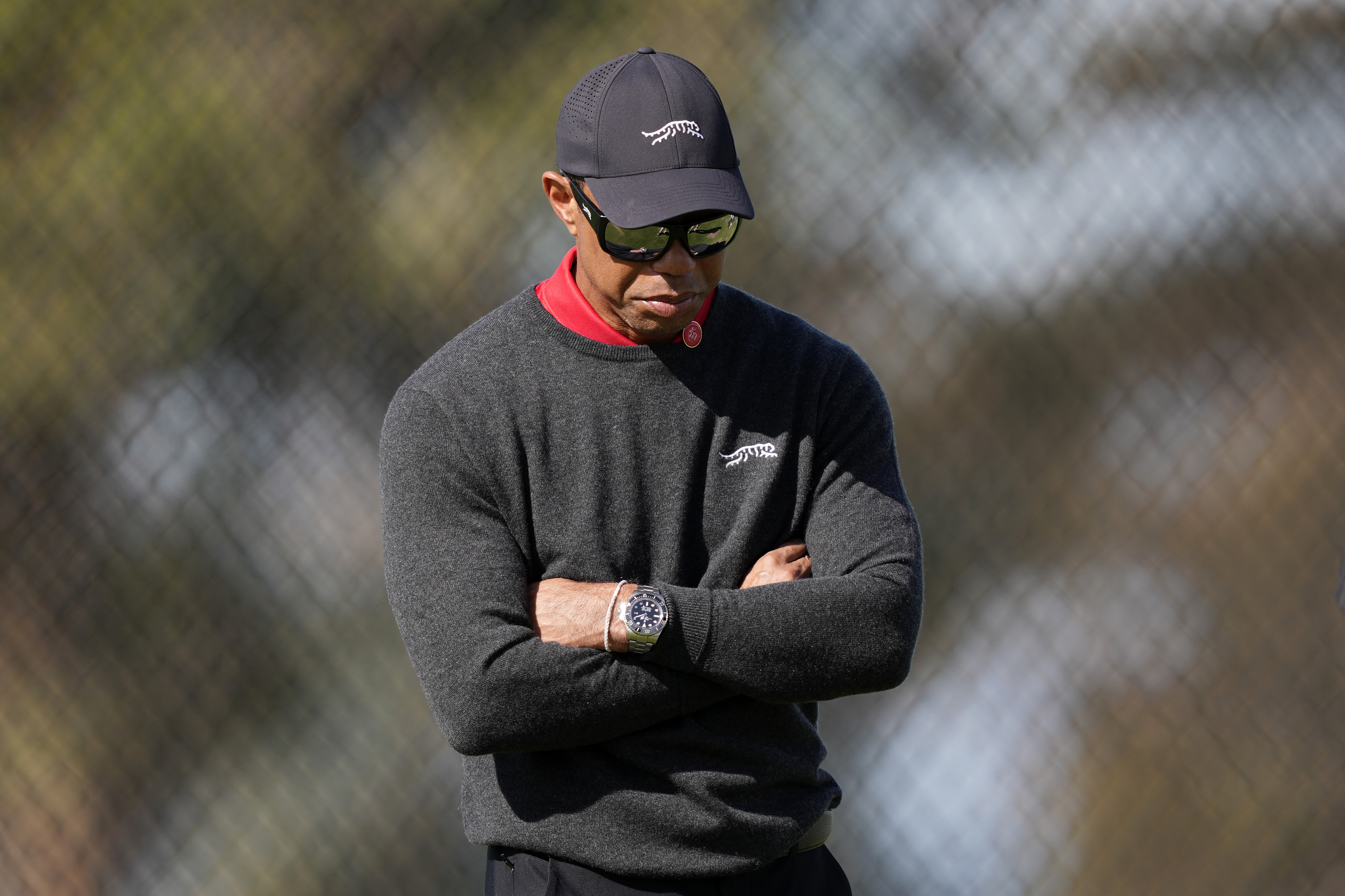 Tiger Woods lors du dernier tour de The Genesis Invitational 2025 à La Jolla, Californie, le 16 février 2025 | Source : Getty Images