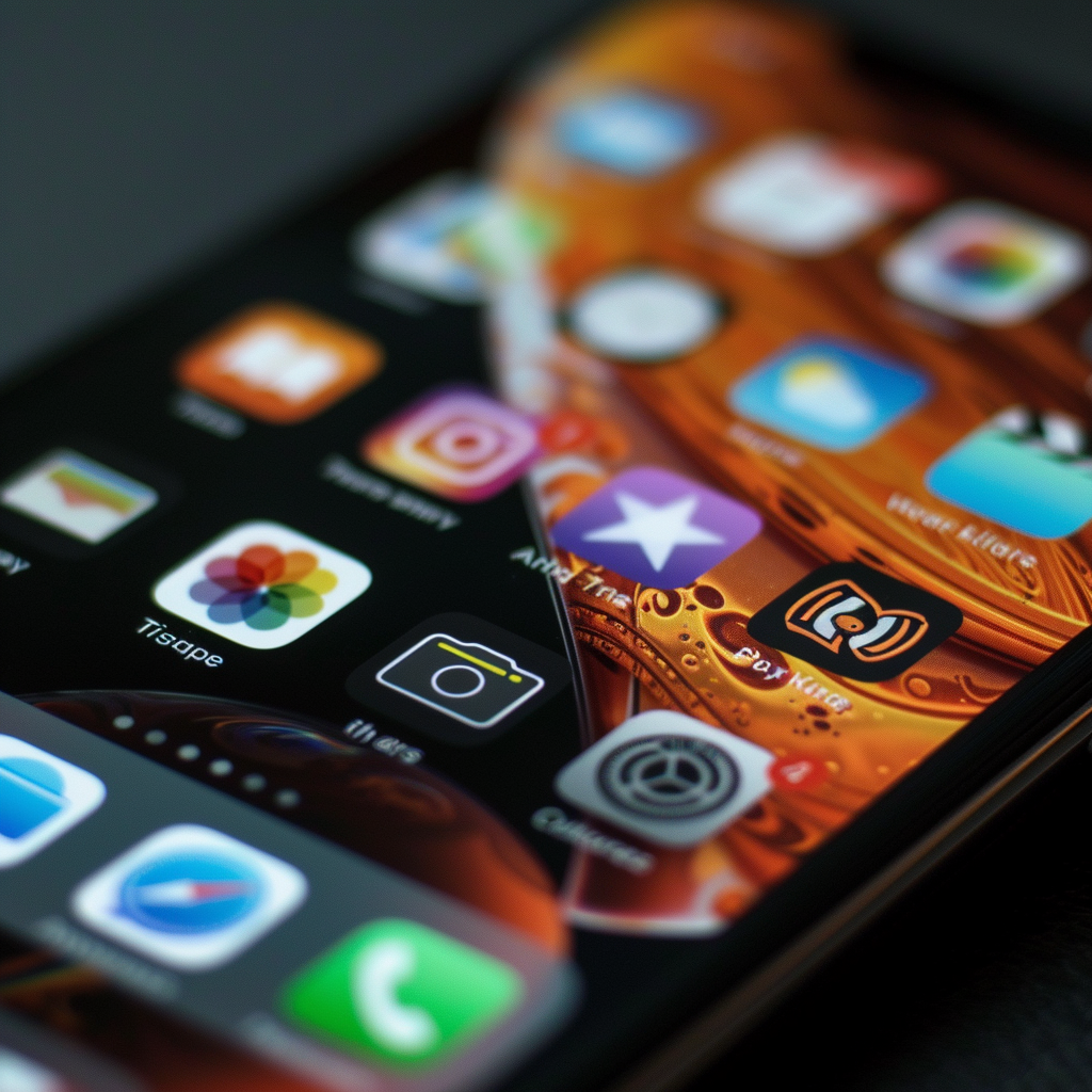 Gros plan sur un téléphone | Source : Midjourney