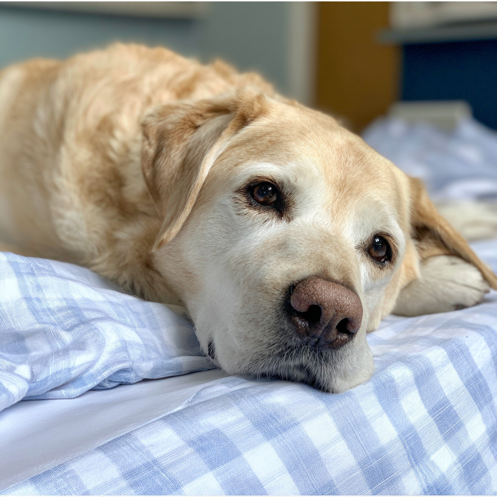 Un chien en convalescence après une opération chirurgicale | Source : Midjourney