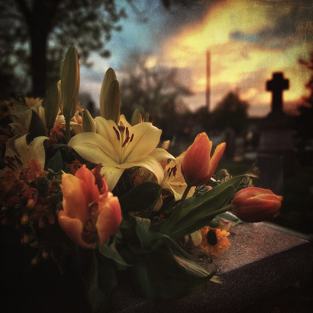 Une tombe dans un cimetière | Source : Midjourney