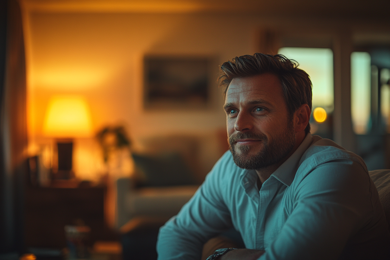 Un homme souriant | Source : Midjourney