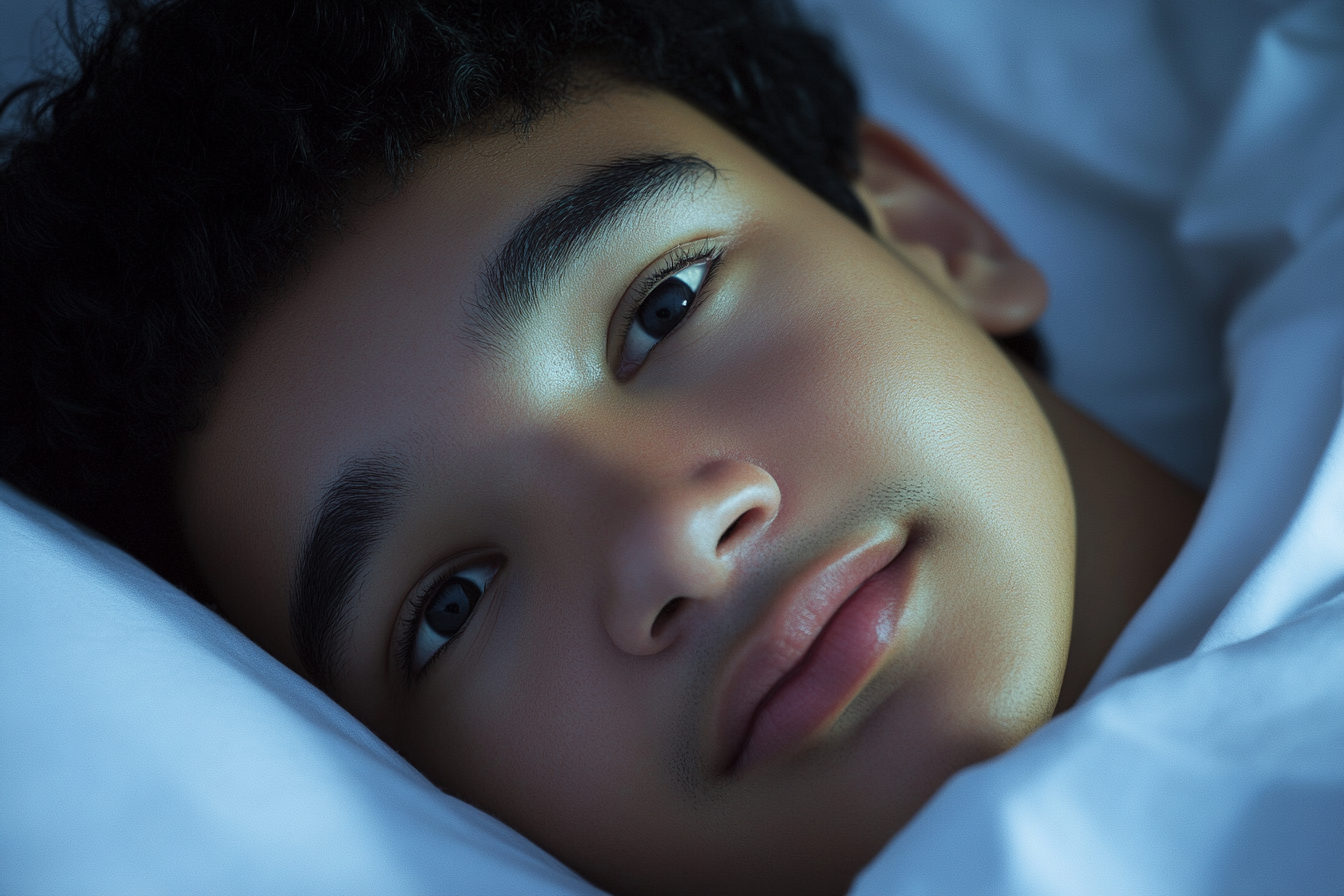 Un garçon dans son lit | Source : Midjourney