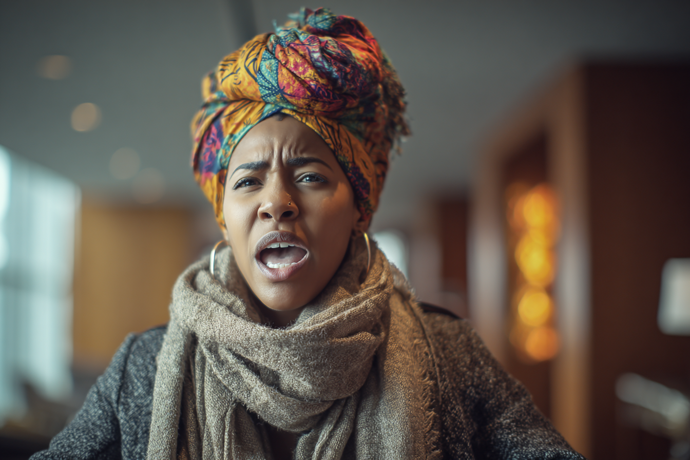 Une femme qui crie | Source : Midjourney