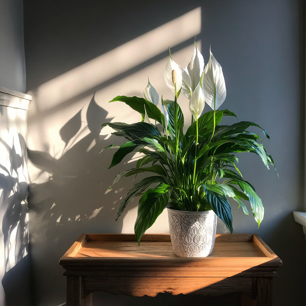 Une plante sur une table de couloir | Source : Midjourney