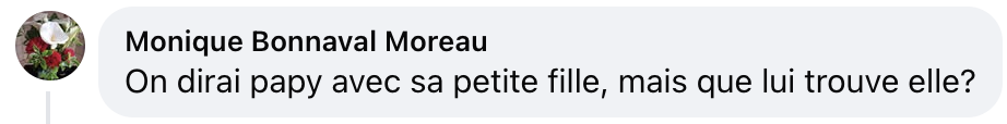 Capture d'écran du commentaire d'un internaute I Source : facebook.com/gala.f