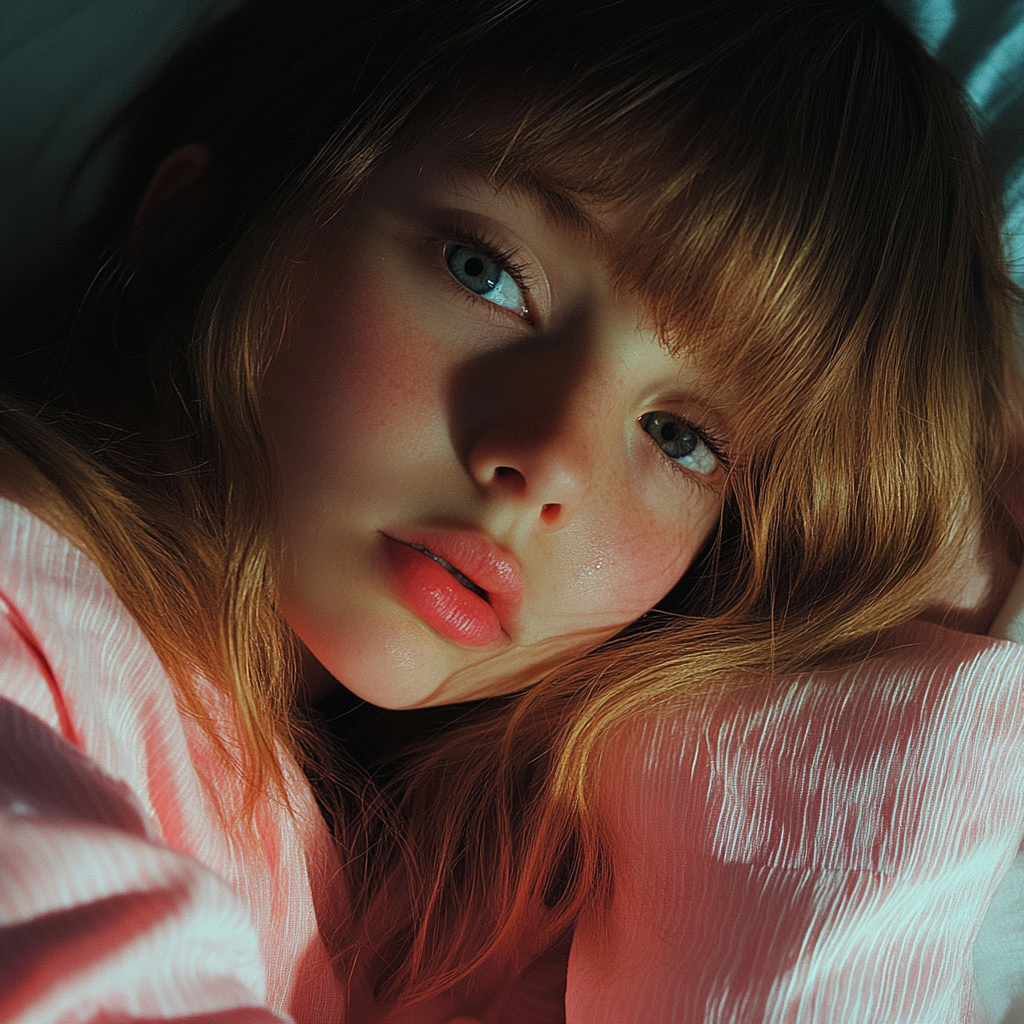 Gros plan sur une petite fille | Source : Midjourney