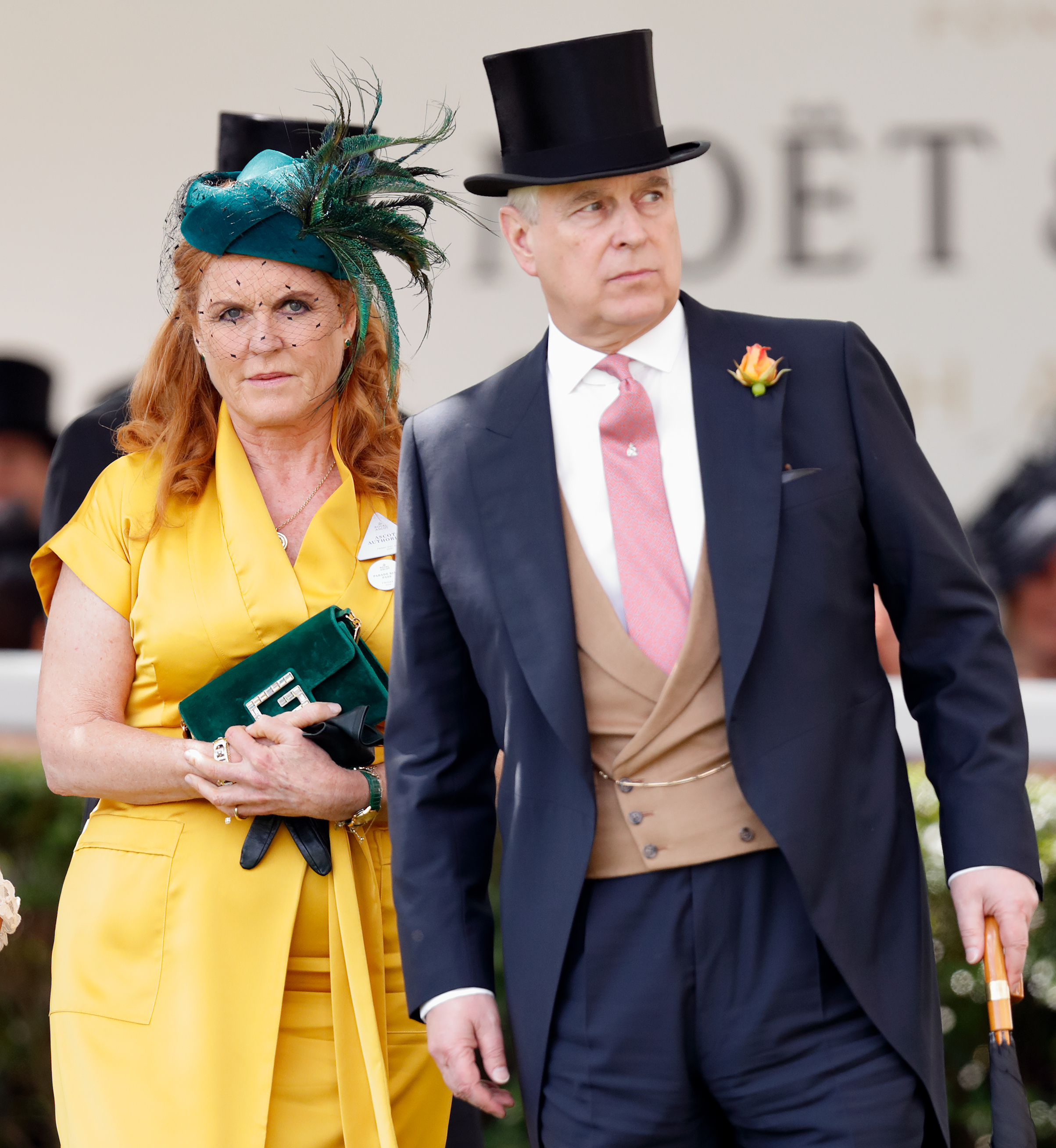 Sarah Ferguson et Andrew Mountbatten-Windsor lors du quatrième jour du Royal Ascot, le 21 juin 2019, à Ascot, en Angleterre. | Source : Getty Images