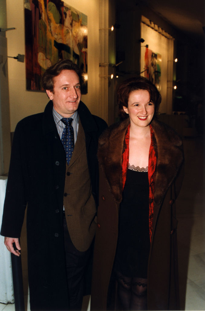 Anne Roumanoff et Philippe Vaillant le 9 février 1999 à Paris, France. | Source : Getty Images