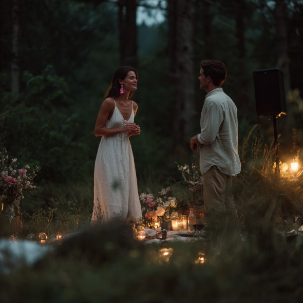 Un couple en train de pique-niquer | Source : Midjourney