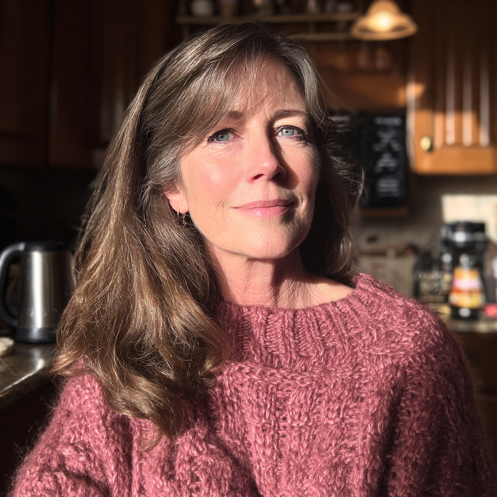 Une femme âgée debout dans une cuisine | Source : Midjourney