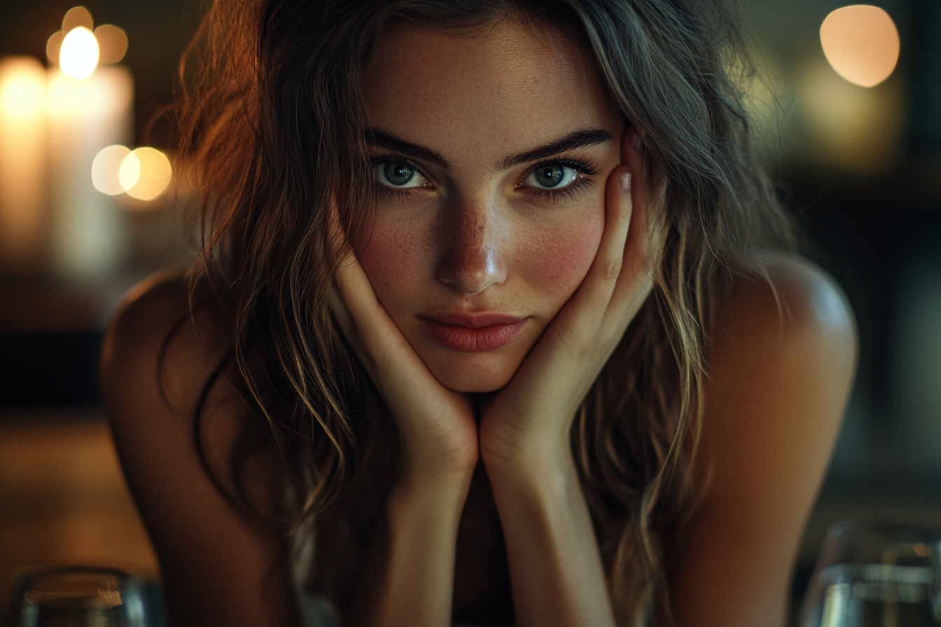 Une femme embarrassée, les mains sur le visage | Source : Midjourney