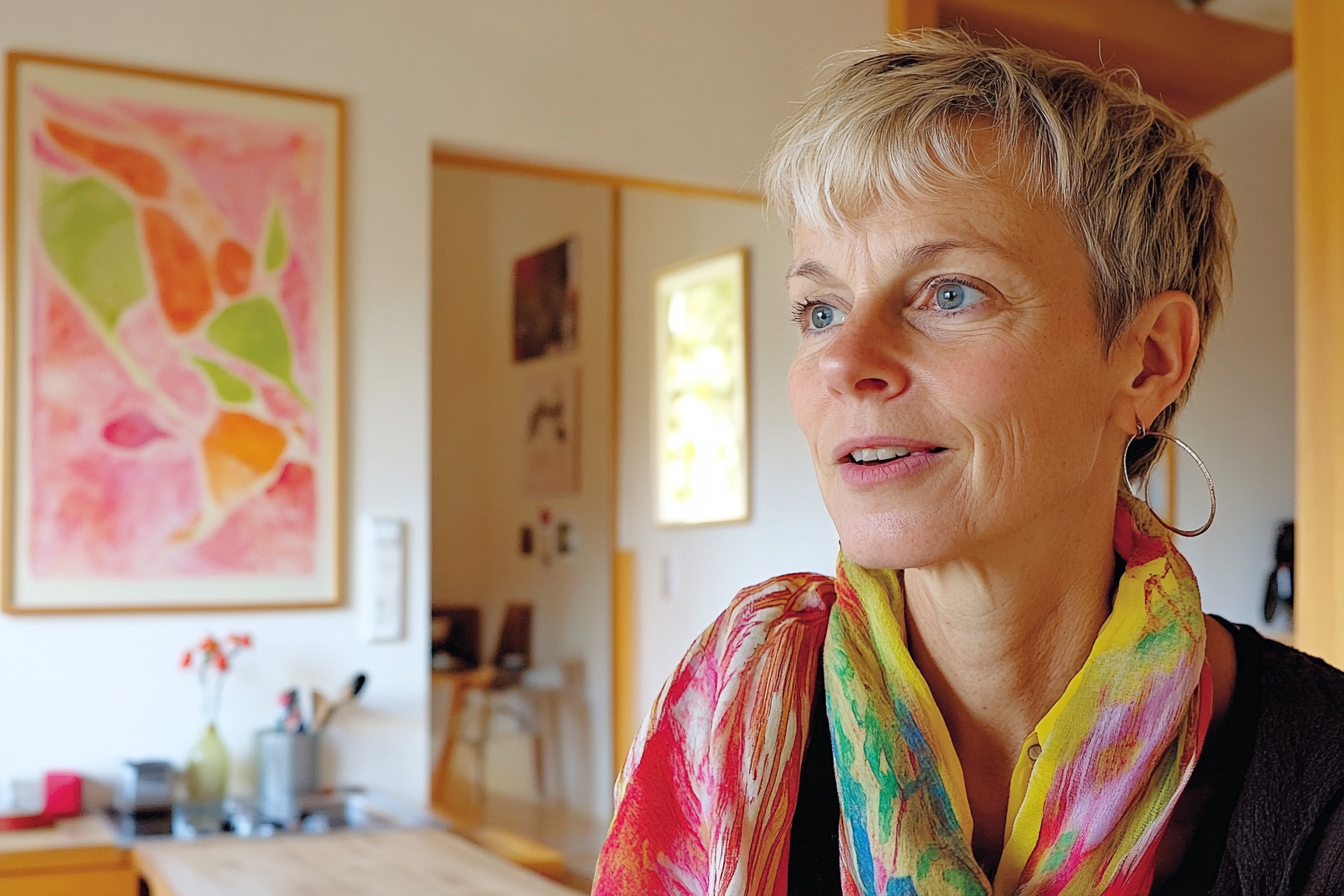 Une femme qui parle | Source : Midjourney