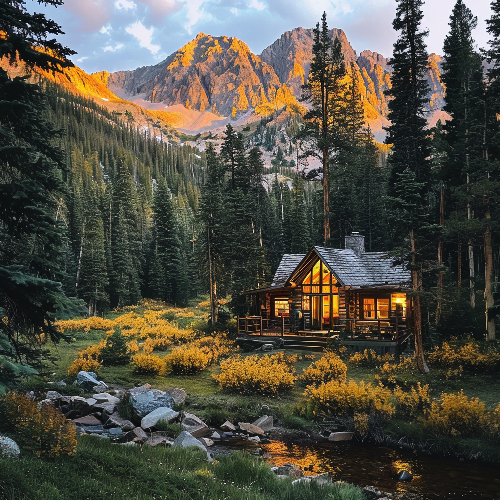 Une cabane dans les bois | Source : Midjourney