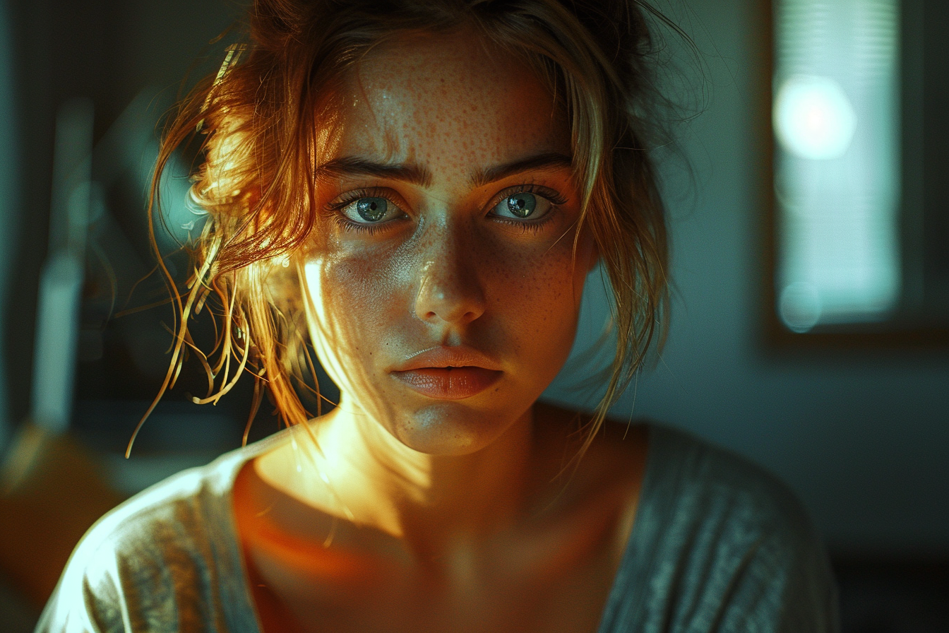 Une femme triste | Source : Midjourney