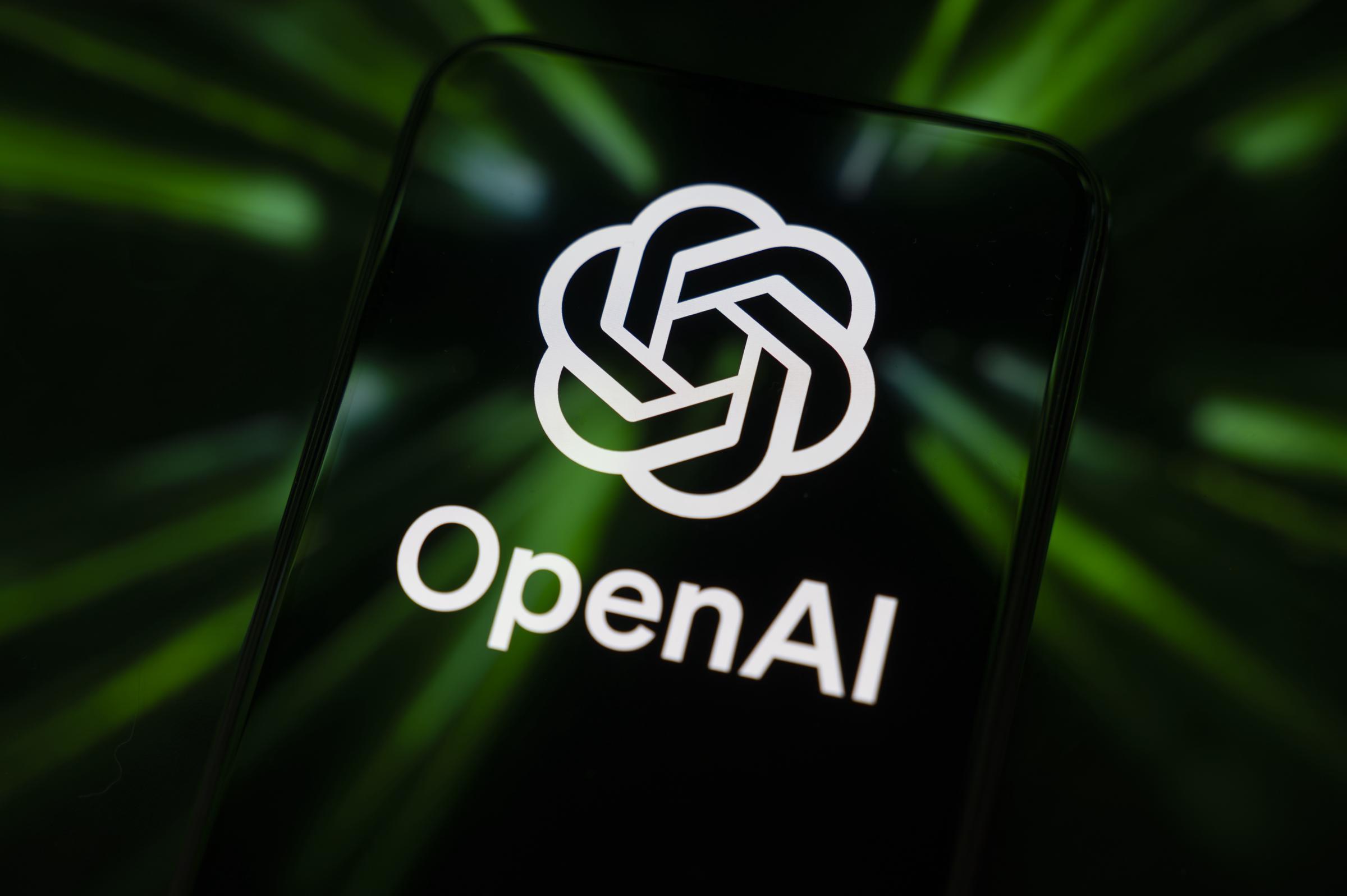 Une photo du logo OpenAI sur un smartphone ; image prise à Créteil, en France, le 1er octobre 2025. | Source : Getty Images