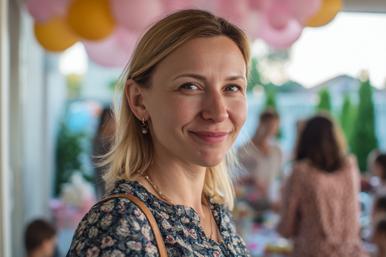Une femme lors d'une fête d'anniversaire | Source : Midjourney