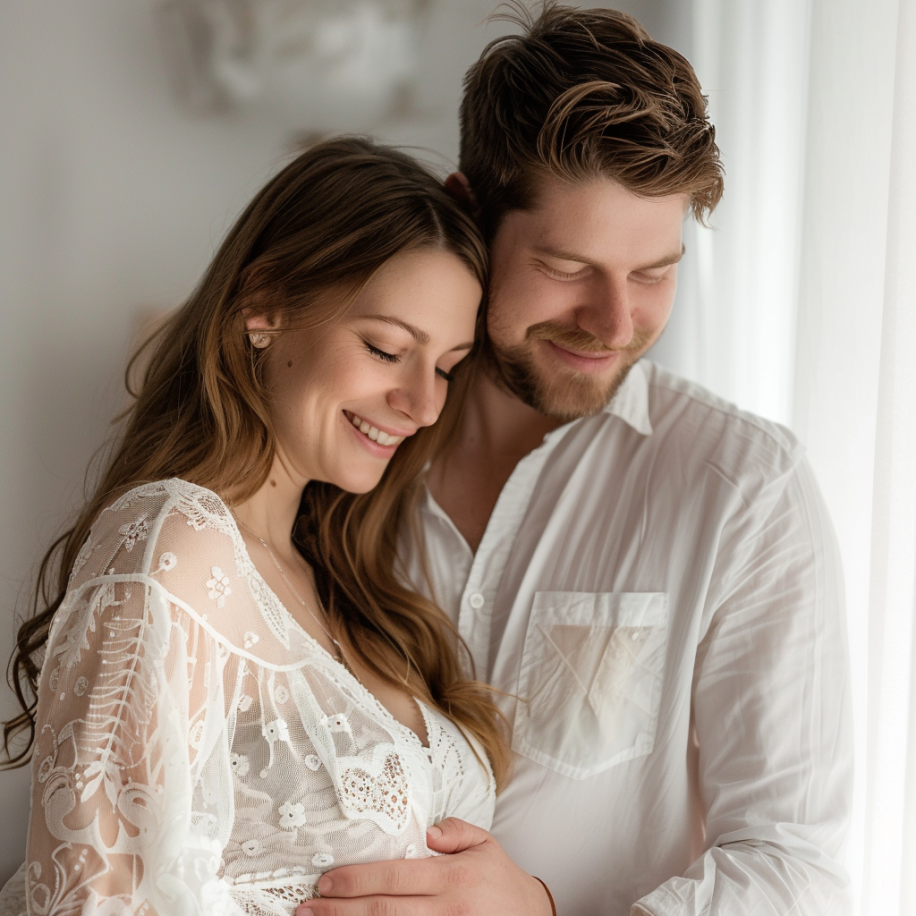 Un couple de femmes enceintes heureux | Source : Midjourney