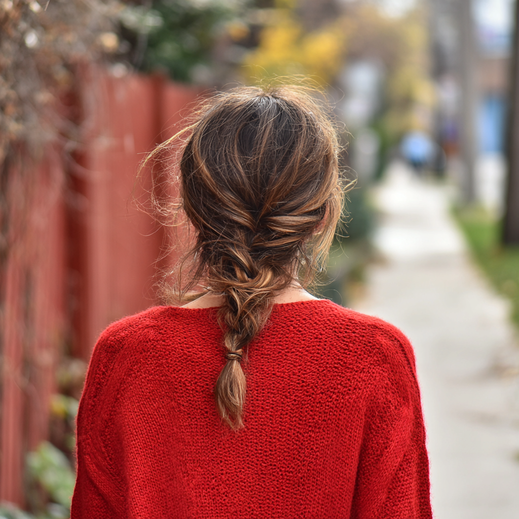 Une femme marchant dans une rue | Source : Midjourney