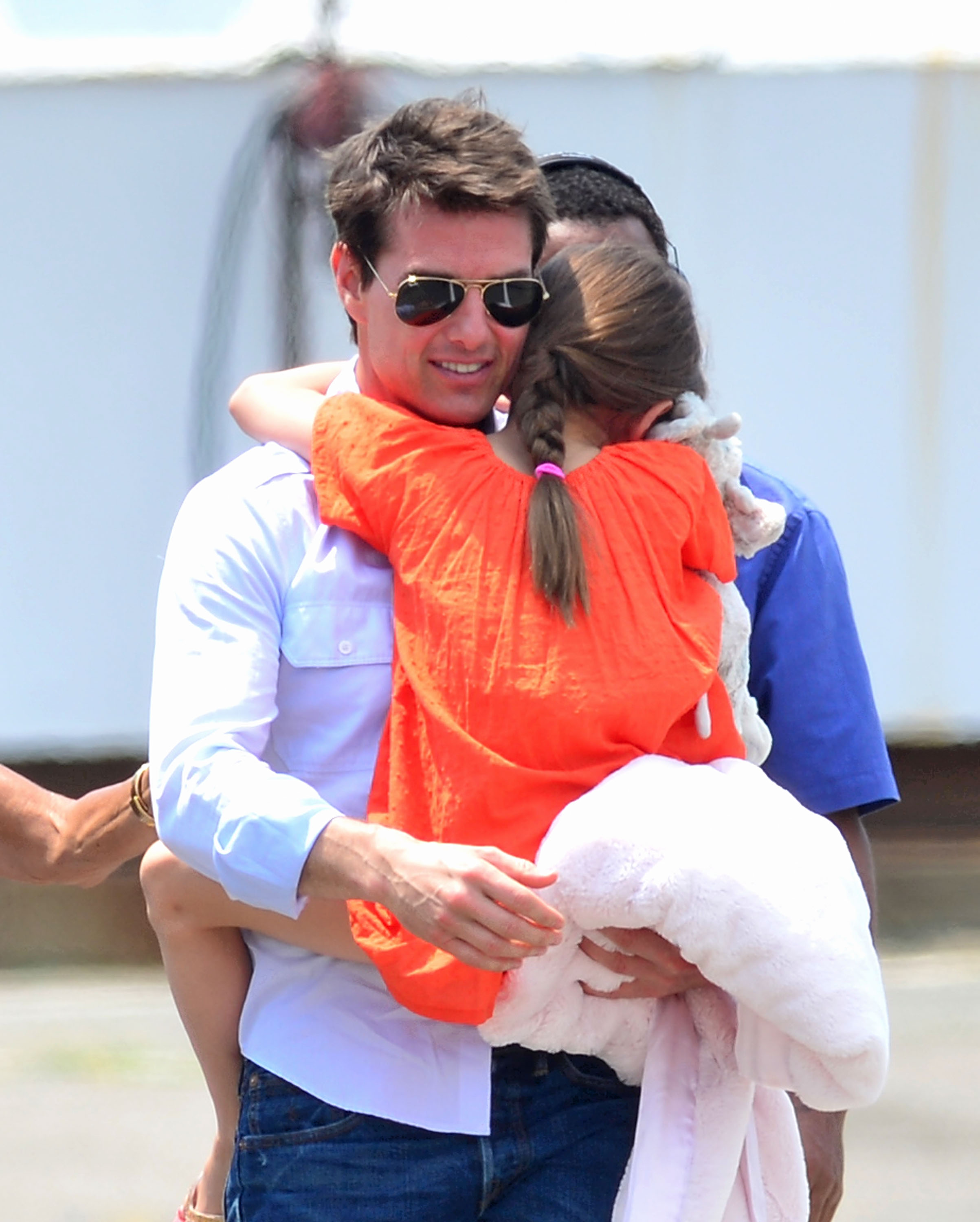 Tom et Suri Cruise repérés à New York, le 18 juillet 2012 | Source : Getty Images