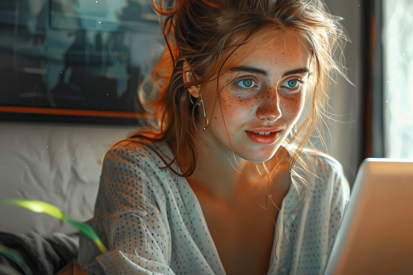Une femme travaillant dans son bureau | Source : Midjourney
