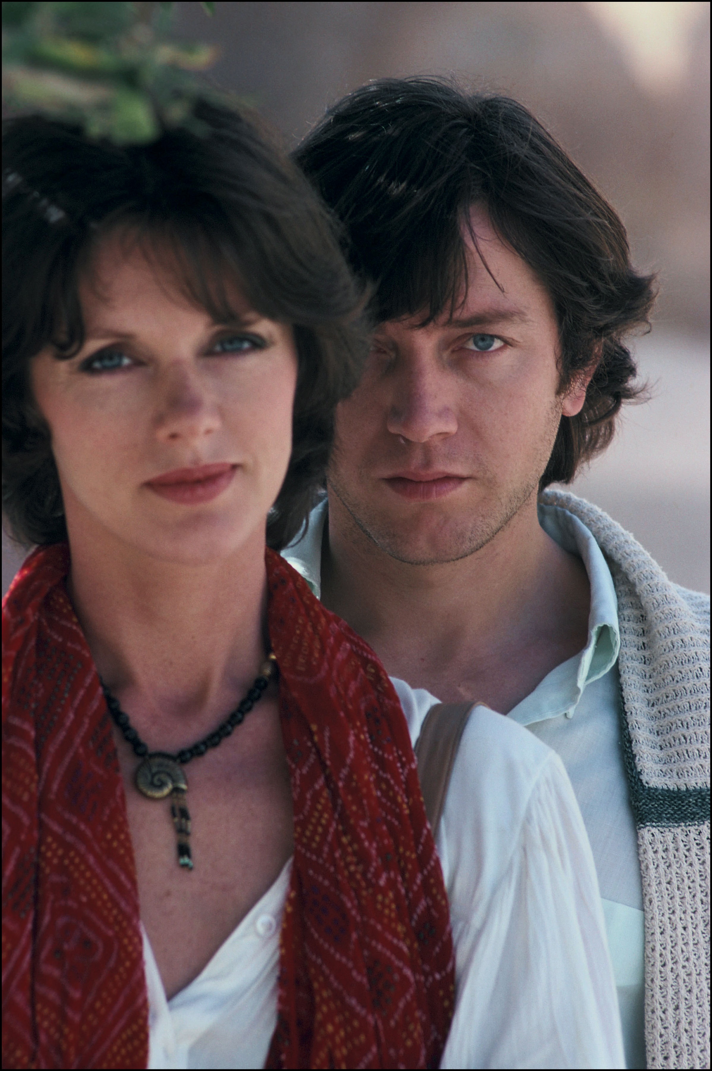Annie Duperey et Bernard Giraudeau à Taroudant, au Maroc, en 1981 I Source : Getty Images