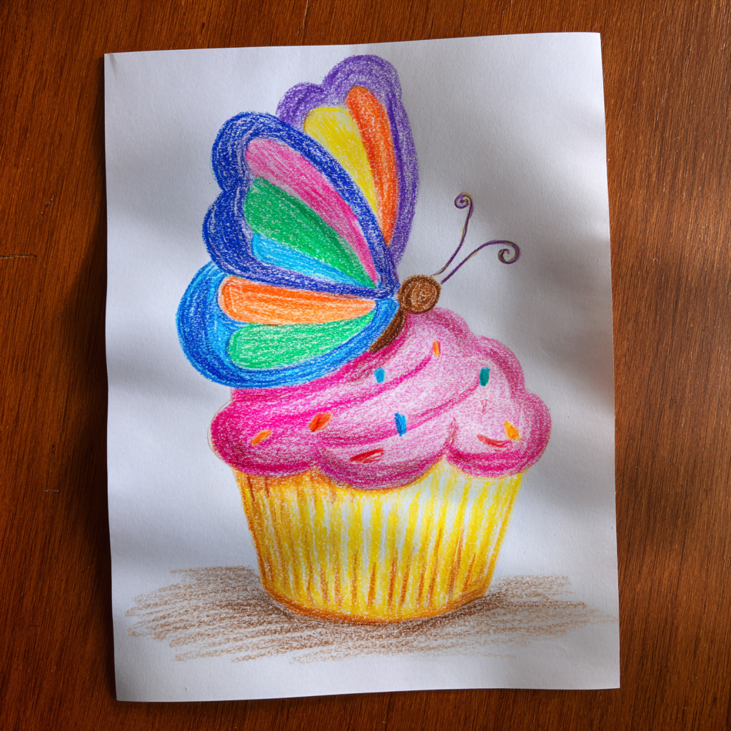 Gros plan sur les dessins d'un enfant | Source : Midjourney