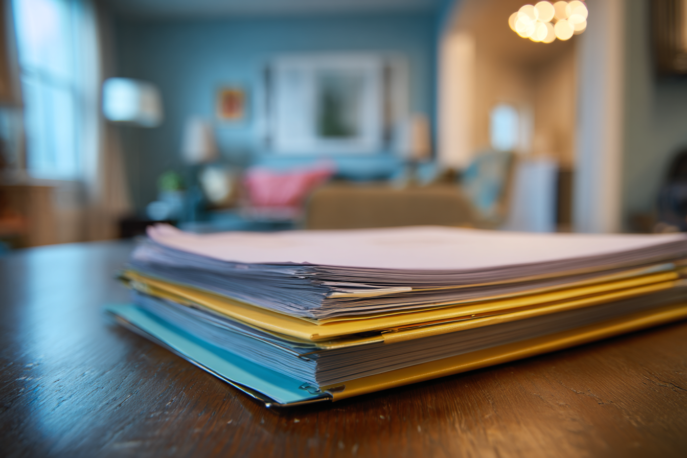 Un dossier sur une table | Source : Midjourney